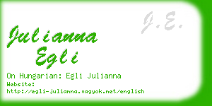 julianna egli business card